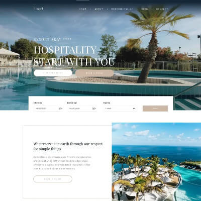 Template Prenotazione Hotel