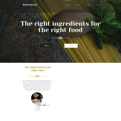 Template Ristorante